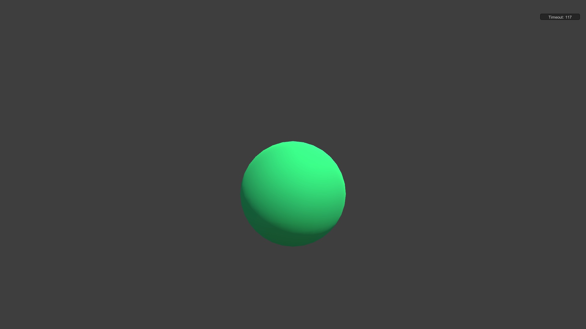 Screenshot about Brething Ball relaxing exercise using Unity 3D