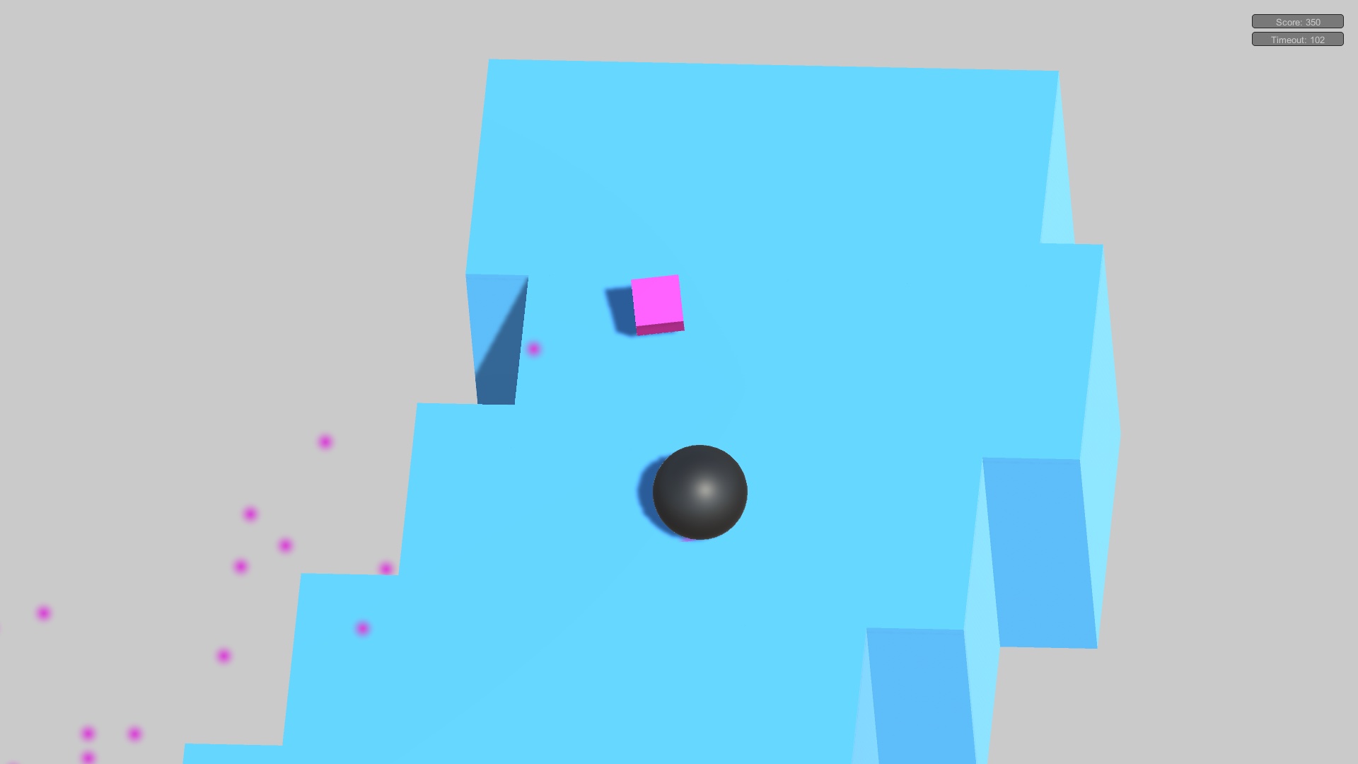 Screenshot about Endless Zig serious-game activity using Leap Motion